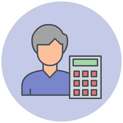 Accountant Icon Design