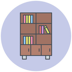 Bookshelf Icon Design