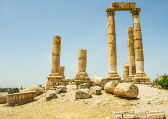 Roman ruins in Amman, Jordan