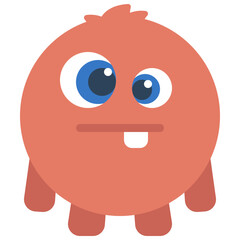 Round Cross Eye Monster Icon