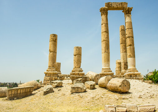 Roman ruins in Amman, Jordan