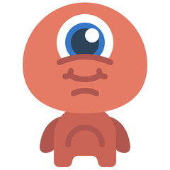 Cute Cuddly Monster Icon