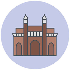 India Gateway Icon Design