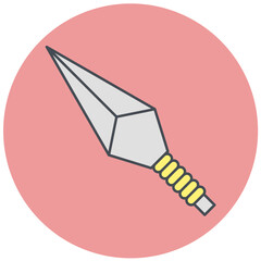 Kunai,ninja,knife,samurai,martial arts,icon,icons,design