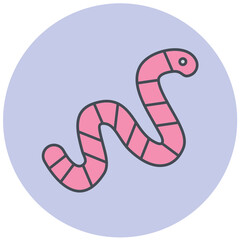 Worm Icon Design
