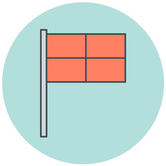 Offside Flag Icon Design