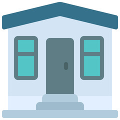 Two Window House Icon