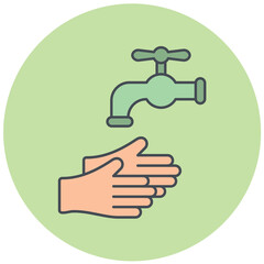Hand Wash Icon Design