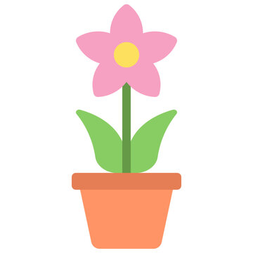 Potted Lotus Icon