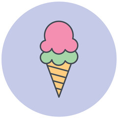 Ice Cream Icon Design
