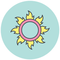 Ring Of Fire Icon Design