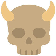 Horned Skull Icon