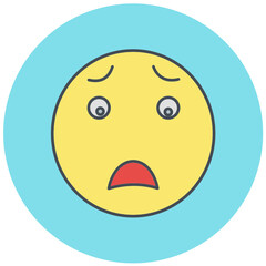 Bored Emoji Icon Design