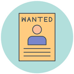 Wanted Icon Design