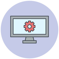 Online Management Icon Design