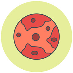 Mars Icon Design