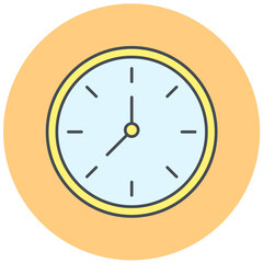 Wall Clock Icon Design