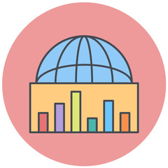 Obraz premium Economic Diplomacy Icon Design