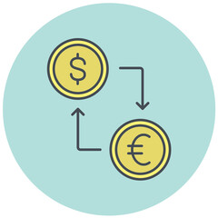 Currency Exchange Icon Design