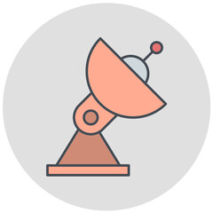 Parabolic Dishes Icon Design