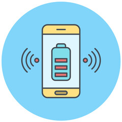 Wireless Charging Icon Design