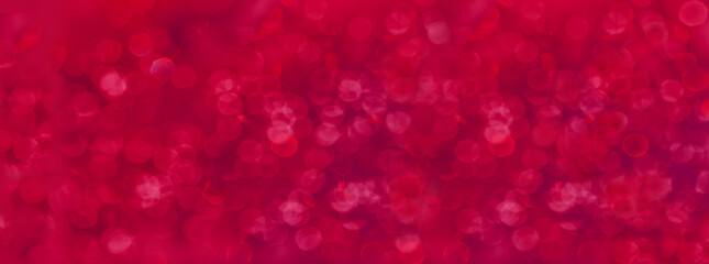 abstract background banner - pink, red, rose blurred bokeh lights, empty basis for the designer with sparkles, postcard, long panorama, concept Mother's Day, Valentine's Day, Birthday, festive mood