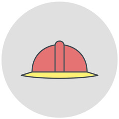 Fire Helmet Icon Design