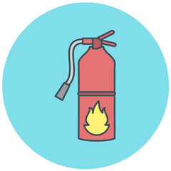 Fire Extinguisher Icon Design