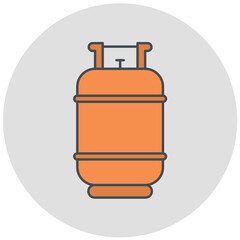 Gas Cylinder Icon Design