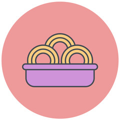 Spaghetti Icon Design
