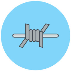 Obraz premium Barbed Wire Icon Design