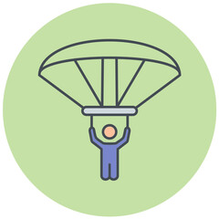Paraglider Icon Design