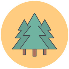 Fototapeta premium Forest Icon Design