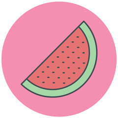 Watermelon Icon Design