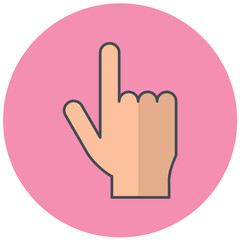 Obraz premium Pointing Hand Icon Design