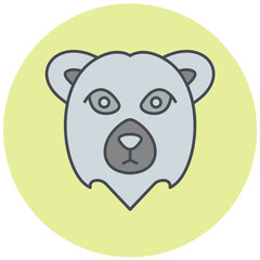 Polar Bear Icon Design