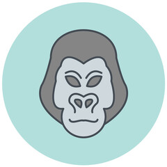 Gorilla Icon Design