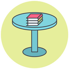 Circular Table Icon Design