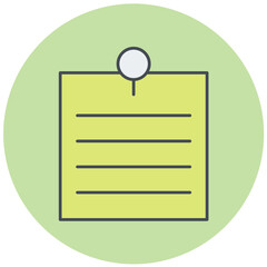 Post It Icon Design