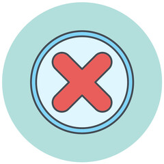 Fototapeta premium Cancel Icon Design