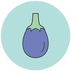 Eggplant Icon Design