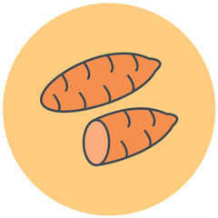 Sweet Potato Icon Design