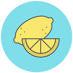 Obraz premium Lemon Icon Design