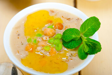 Hearty Middle Eastern Chickpea and Barley Soup