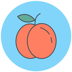Peach Icon Design