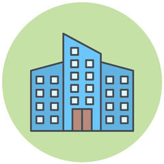 Office Building Icon Design © Muhammad