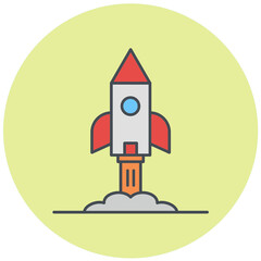 Obraz premium Launch Icon Design