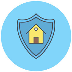 Protected House Icon Design