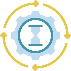 Time Management Process Icon