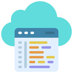 Cloud Coding Icon